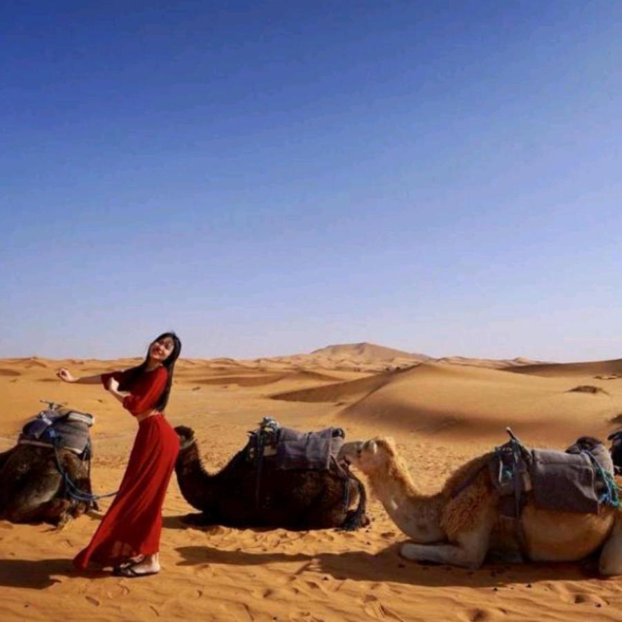 Erg Chebbi Camel Trek Camp Otel Merzouga Dış mekan fotoğraf